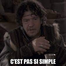 C'est pas si simple.